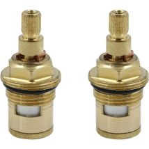 Denuotop - Tête a Disques Céramique Cartouches Céramique, Faucet Valve Top Universelles de Rechange pour Robinet en Laiton pour Cusine, Salle de Bain