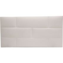Miroytengo - Tête de lit capitonnée Cube Mini Youth Bedroom Brick White Colour 106x54x3 cm