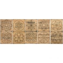 Tête de lit en bois massif. Mosaïque. 5 pièces 200X80 – D5+D6+D7+D1+D2