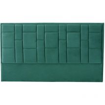 Vente-unique - Tête de lit hermine - 140 cm - Velours - Vert