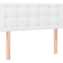 Tête de lit à led Blanc 80x5x78/88 cm Similicuir Vidaxl