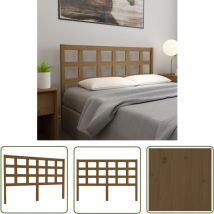 Niceone - The Living Store Tête de lit Marron miel 145,5x4x100 cm Bois massif de pin - Tête De Lit Bois - Tête De Lit Design - Tête De Lit Moderne
