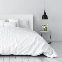 Happers - Tête de Lit Blanc Rembourrée 145x50x8 (lit 135) blanc