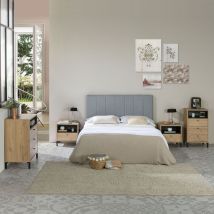Marckonfort - Tête de lit tapissée Creta 150x60cm Couleur Gris