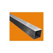 Tube carre aluminium 6060 Choisissez votre longueur - 3 metres, Dimension - 40 x 40 mm, Epaisseur en mm - 4 mm