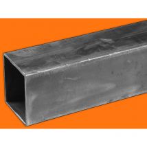 Tube carré en acier - 100x100mm et 5mm d'épaisseur - Longueur de 1M20 (120cm).
