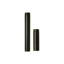 Tube d&39acier en porcelaine noire 100 cm PoA le a granulA s de bois 20 cm 200 mm