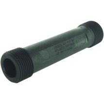 Tube d'attente en plastique pour compteur eau - Double Mâle 3/4' - l= 110mm