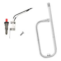 Sjqka - Tube de Brûleur 60040 et Allumeur Weber 80462,Compatible avec Weber Q100,Q120,Q1000,Q1200 Gril à Gaz