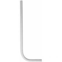 Tube de chasse 28 mm droit blanc pour urinoirs - pvc à coller