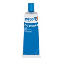 Pvc uneplas, tube aluminium étui 125ml + distributeur a2026 unecol