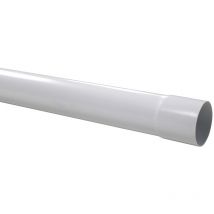 First Plast - Tube de descente gouttière 25 - Ø80 blanc 4m