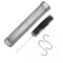 Tube de Fumée pour Granulés, Fumoir Barbecue, Fumoir Tube en Granulés en Acier Inoxydable, Générateur de Fumée Froide, Compatible avec Tous les