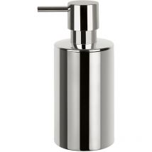 Distributeur de savon Spirella Tube' en porcelaine chromée Ø7 x 16 cm