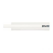 Pellet - Tube droit blanc - 260 mm - diamètre 33 mm - Système polyalu asc