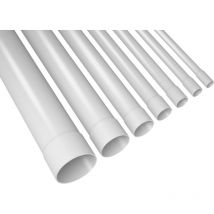 Tube irl tulipé gris D.16mm en 2m 3321 Rigide Lisse Courant 16041106