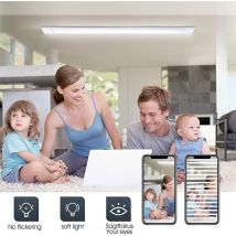 Start - Tube lumineux en aluminium Réglette Led 4500lm 60W 6500K L.120cm pour Bureau Garage Salle de Bains Hotel Hopital Entrepot Cuisine