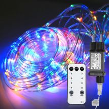 Tube lumineux led avec télécommande Extérieur/Intérieur Tube lumineux Intérieur Chaîne lumineuse—Multicolore—30m