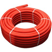 Henco - 50M Tube multicouche pré-gainé rouge - Ø20x2,0 - Alu 0,4mm