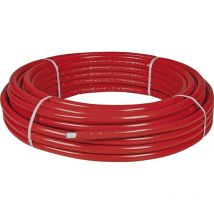 Blansol - Tube Multicouche multipex Pré-Isolé 10mm - Ø26x3,0 Rouge - 50 mètres