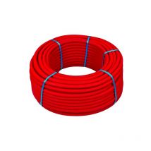 Henco - 50ml multicouche gainé rouge 10bar-95°-Alu 0,2mm-Ø16x2.0