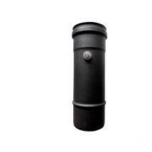 Tube noir poele a granules email 0,25 mt dn 80 avec prelevement de fumees conduit 600 ce Made in Italy