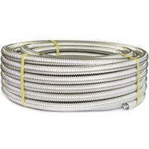 Stahlmann - Tube ondulé en acier inoxydable CSST316L recuit, en couronne, pour circuits d'alimentation d'eau DN15 x 50m