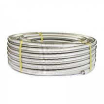 Stahlmann - Tube ondulé en acier inoxydable CSST304 recuit, en couronne, pour circuits d'alimentation d'eau DN20 x 100m