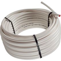 Elydan - Tube Pe-rt – Calineo – – Blanc Intérieur Rouge - Diamètre16 - L 100 M