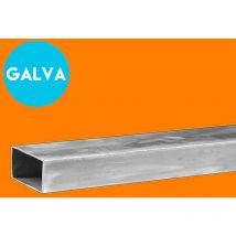 Tube rectangle en acier Galvanisé - 50x30mm et 2mm d'épaisseur - Longueur de 3M (300cm).