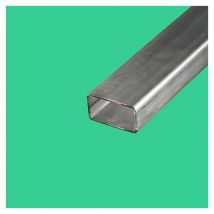Commentfer - Tube rectangulaire inox 80x40 mm Epaisseur en mm - 2 mm, Longueur en metre - 2 metres, Sections en mm - 80 x 40 mm