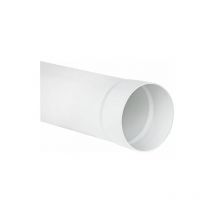 Tube rond dn 100, 1 m blanc avec manchon