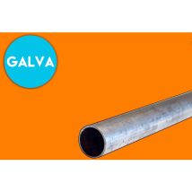 Tube rond en acier Galvanisé - Ø42.4mm et 2mm d'épaisseur - Longueur de 1M (100cm).