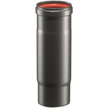 Tube télescopique pour poêle à granules professionnel noir 10X250