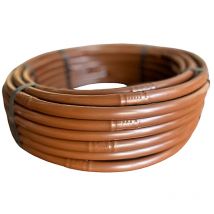 Tubería de Goteo de 16mm Con Goteros a 33cm Marrón