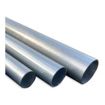 Tubes acier galvanisé à la coupe - Long 0.50 m, Diamètre 27 mm, Lot de 8