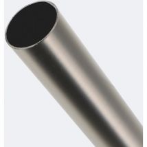 Barre à rideaux 28mm 2,5m Nickel Mat Boulet