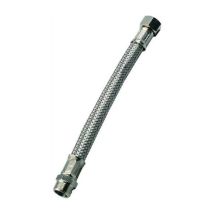Tubi Flessibili In Acciaio Inox Attacco M.F.3/8X1/2 Mm. 400 Conf.10Pz