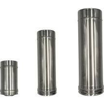 Tubi inox doppia parete 80 mm – 50 cm acciaio inox