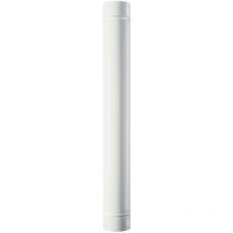 Tubi smaltati per stufe canna fumaria in acciaio porcellanato - 100cm white