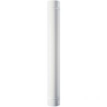 Tubi smaltati per stufe canna fumaria in acciaio porcellanato - 100cm white