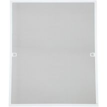 100x120CM Moustiquaire fenêtre Aluminium moustiquaire à gaze protection uv imperméable moustiquaire à cadre Blanc - Tubiaz