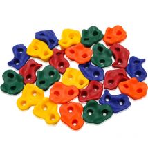 Tubiaz 40 pièces Prises d'escalade Multicolore PE d'escalade tient grande escalade tient extérieur pour tour de jeux