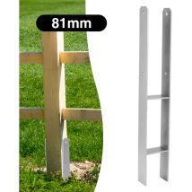 6x Ancres h support de poteau Ancre de poteau Ancre de poteau Ancre de poteau Douille de sol 81 mm - Tubiaz