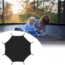 Auvent de trampoline,Résistant à la déchirure Anti-UV Protection solaire pour trampoline 8 barres 306cm Noir - Tubiaz