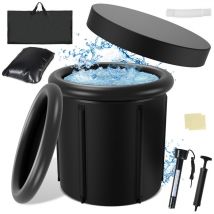 Tubiaz - Bain glacé Ice bath 390 Litres Récupération Musculaire Sportif Boost le système immunitaire ø 85 x H78 cm Baignoire de glace