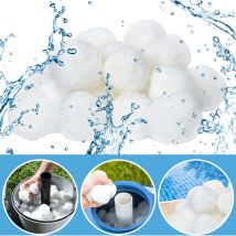 Tubiaz - Boules filtrantes pour filtre à sable alternative 25 kg, Lavable 1400g blanches