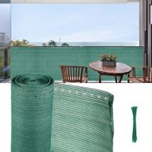 Brise-vue renforcé pour clôture 150 g/m2 hdpe, 1.2x20m, écran de tennis, vert, filet d'ombrage, résistant aux intempéries - Tubiaz