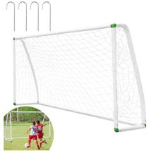 But de Football Cage de Foot Portable Montage Rapide blanc pvc pour le Parc ou la Plage 180x120x80cm 1pcs - Tubiaz