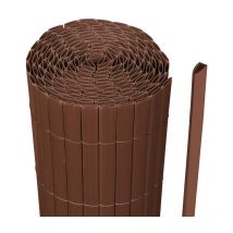 Canisse en pvc, Paravent de Jardin, Piscines, Palissade en pvc Résistant aux uv Marron 90 x 500cm - Tubiaz